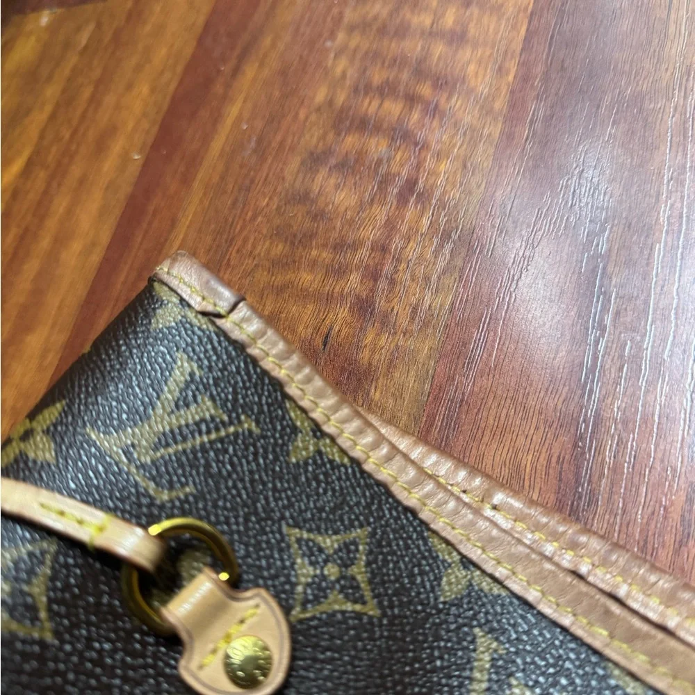 Louis Vuitton Neverfull MM Brown Monogram Bag AUTHENTIC - Picture 5 of 10